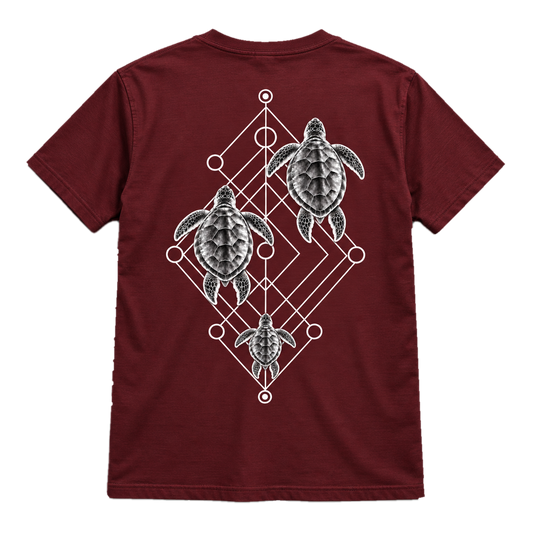 Sea Turtle Trio T-Shirt – Minimalistisches Ocean-Art-Shirt