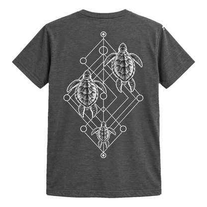 Sea Turtle Trio T-Shirt – Minimalistisches Ocean-Art-Shirt