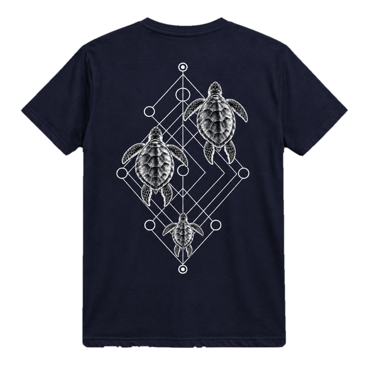 Sea Turtle Trio T-Shirt – Minimalistisches Ocean-Art-Shirt