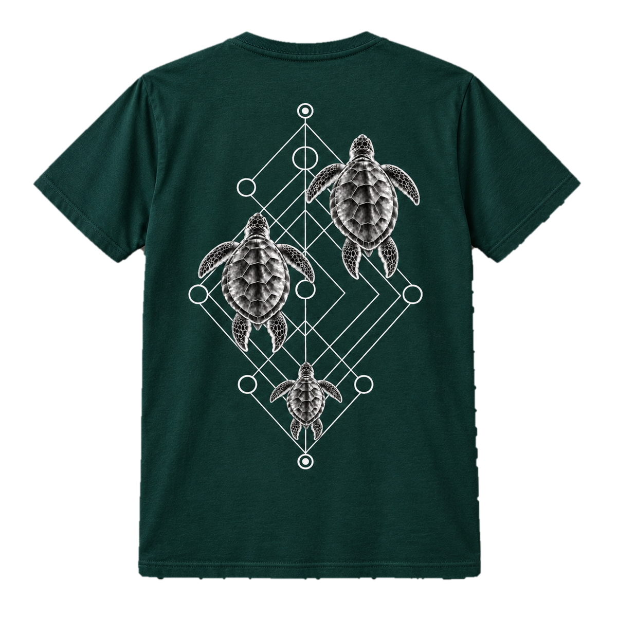 Sea Turtle Trio T-Shirt – Minimalistisches Ocean-Art-Shirt