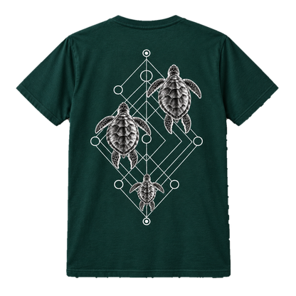 Sea Turtle Trio T-Shirt – Minimalistisches Ocean-Art-Shirt