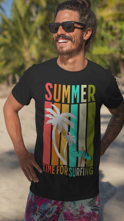 Surf T-Shirt | Sommer Shirt für Surfer & Meerliebhaber | Time for Surfing Shirt | Geschenk für Wasserfans
