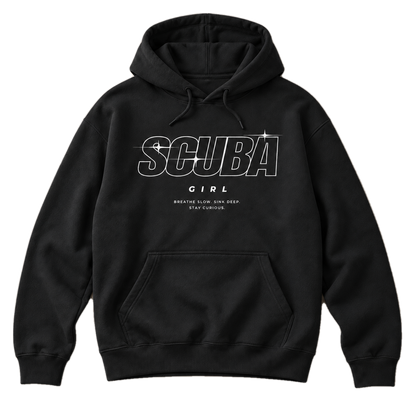 Scuba Girl Hoodie – Statement Hoodie für Taucherinnen