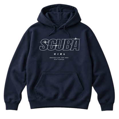 Scuba Girl Hoodie – Statement Hoodie für Taucherinnen
