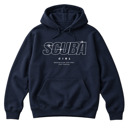 Scuba Girl Hoodie – Statement Hoodie für Taucherinnen