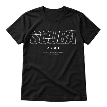 Scuba Girl T-Shirt – Statement Shirt für Taucherinnen