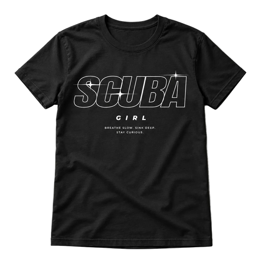 Scuba Girl T-Shirt – Statement Shirt für Taucherinnen