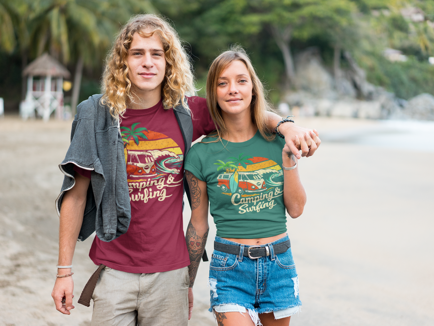 Camping & Surfing T-Shirt