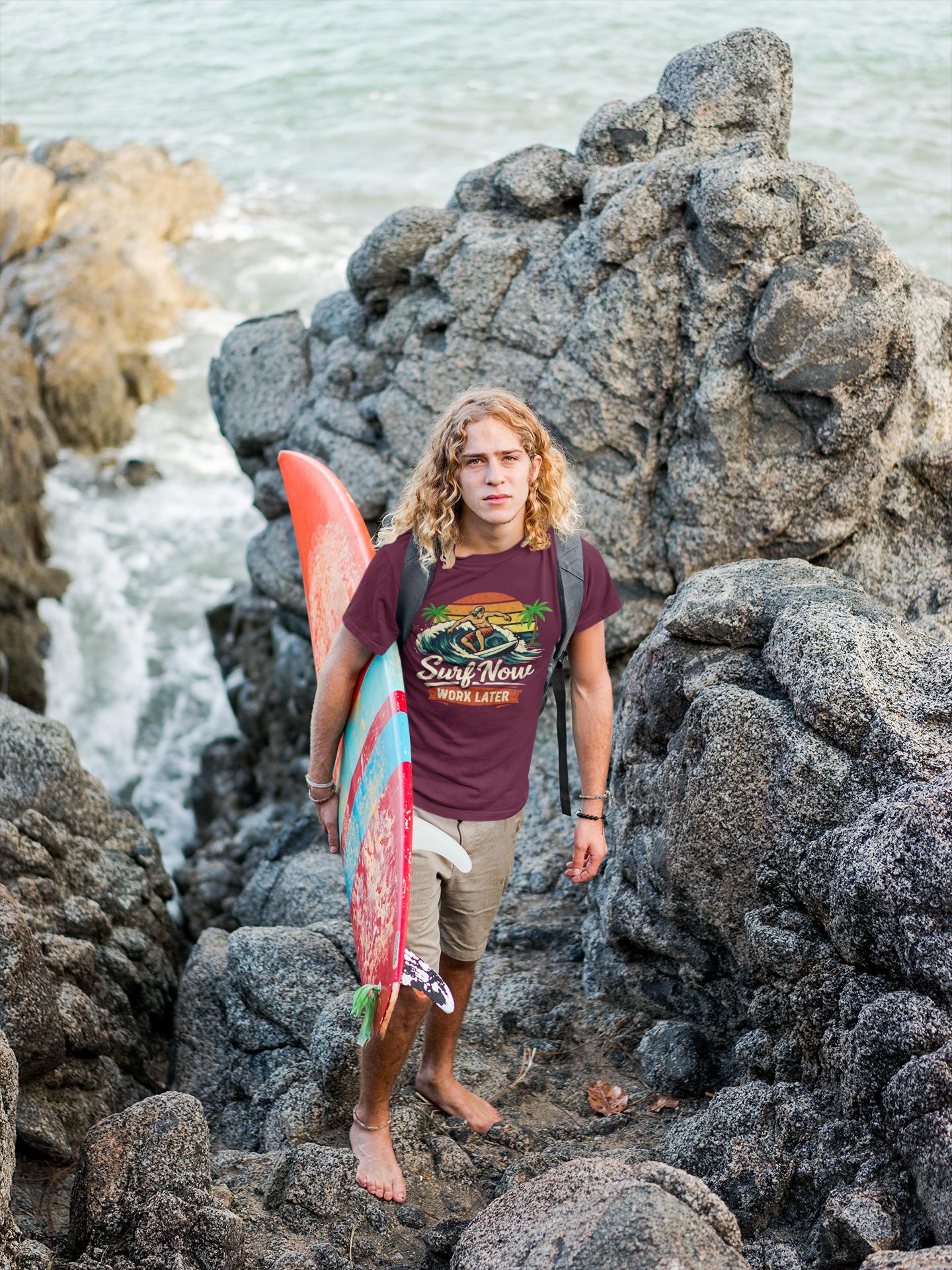 Surf Now Work Later T-Shirt