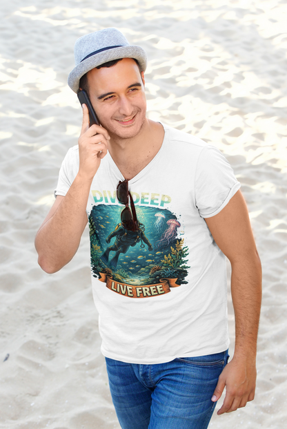 Dive Deep Live Free T-Shirt