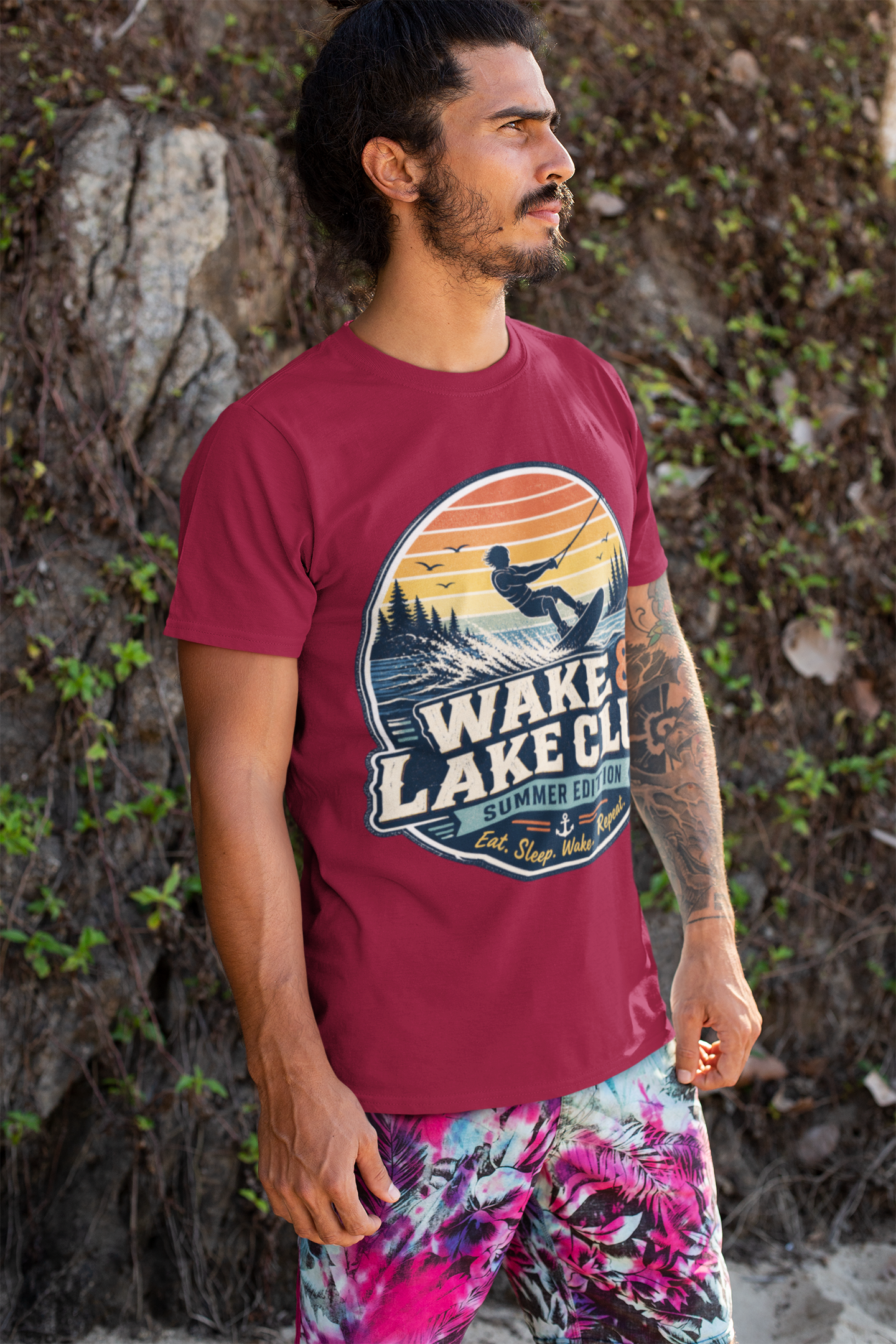 "Wake & Lake Club" T-Shirt