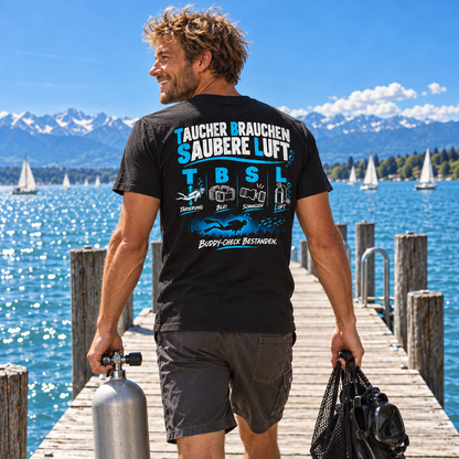 Taucher Brauchen Saubere Luft T-Shirt – TBSL Buddy-Check