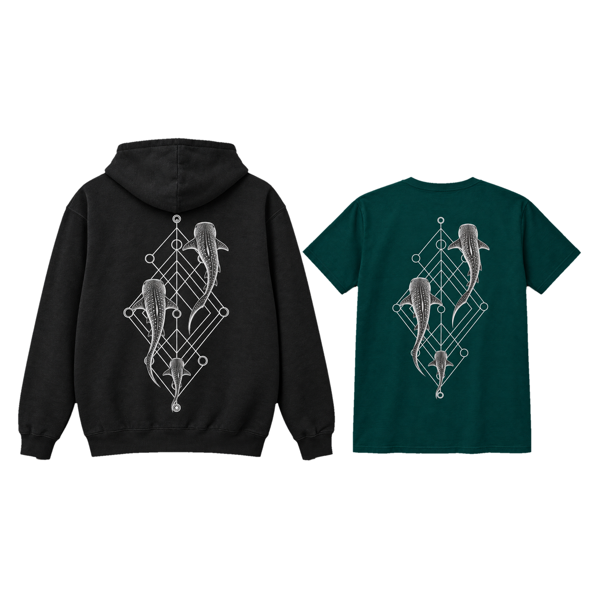 Whale Shark Trio Bundle – Shirt & Hoodie Set