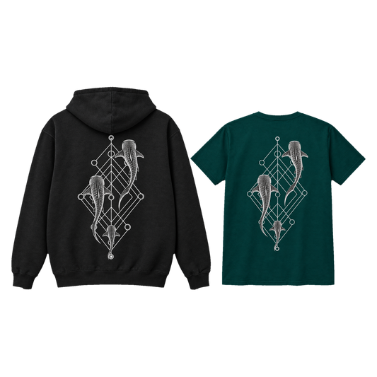 Whale Shark Trio Bundle – Shirt & Hoodie Set