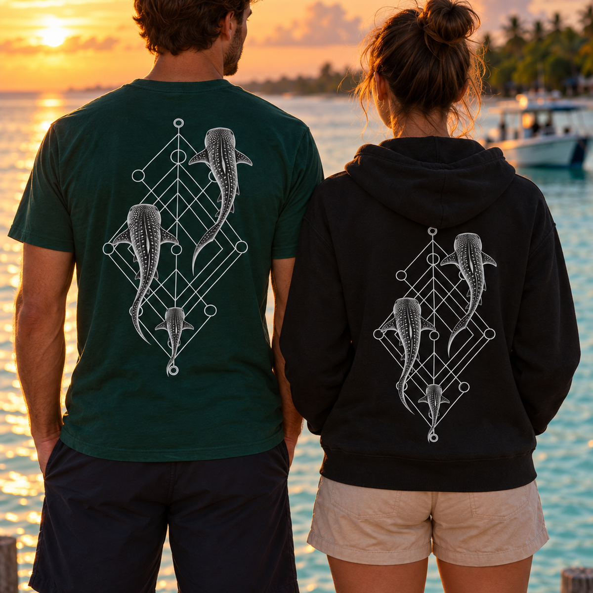 Whale Shark Trio Bundle – Shirt & Hoodie Set
