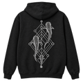 Whale Shark Trio Hoodie – Minimalistisches Hai-Art-Hoodie
