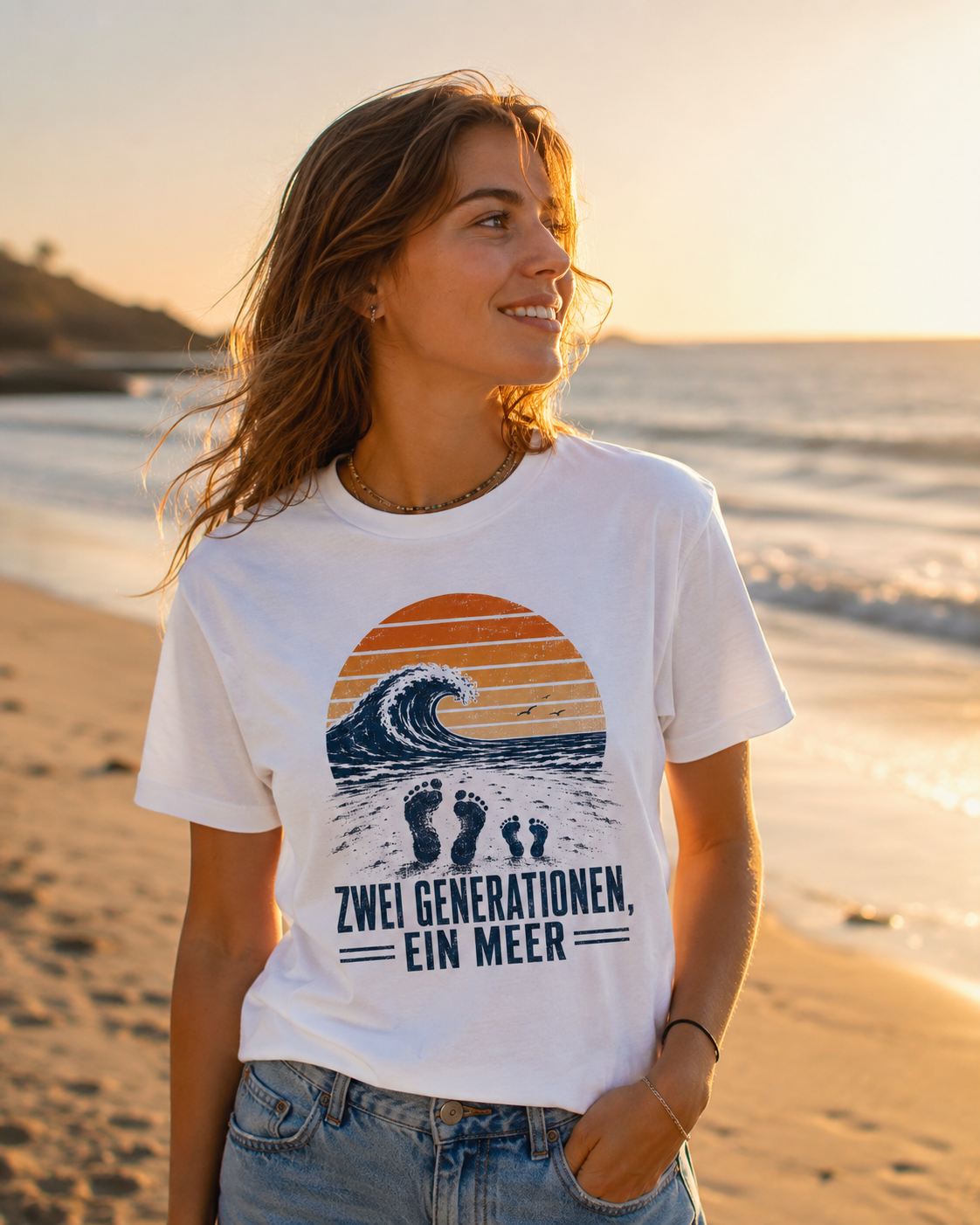 "Two Generations, One Sea" T-Shirt